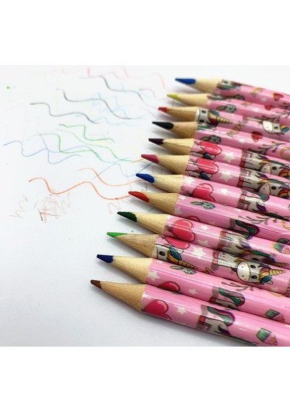 Renkli Kalemler 12 Renk Set Çizim Kalemleri Çocuk Ödülleri Okul Malzemeleri (Yurt Dışından) modelleri