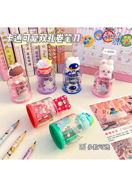 Mini Kalemtıraş Çok Fonksiyonlu Taşınabilir Çift Delikli Kalemtıraş Aracı Manuel Kalemtıraş Hediye (Yurt Dışından) fiyatları