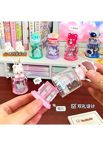 Mini Kalemtıraş Çok Fonksiyonlu Taşınabilir Çift Delikli Kalemtıraş Aracı Manuel Kalemtıraş Hediye (Yurt Dışından) fırsatları