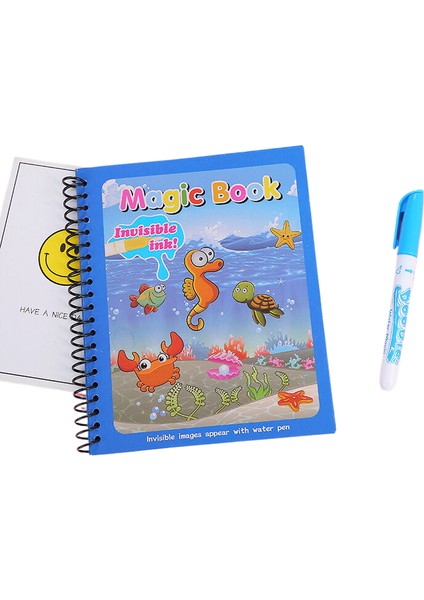 Sihirli Su Boyama Kitabı Yaratıcı Çocuk Eğitici Su Boyama Doodle Kitabı Tekrarlanabilir Sihirli Su Boyama Kitabı (Yurt Dışından)
