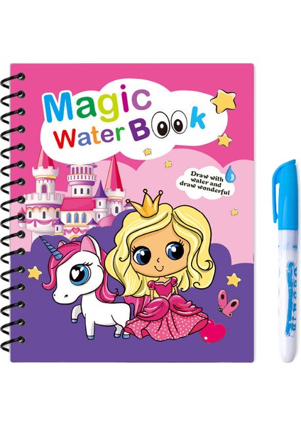 Çocuk Su Boyama Kitabı Çizim Kitabı Anaokulu Bebek Sihirli Boyama Berrak Su Defalarca Doodle Suluboya Resim Suluboya Kitabı (Yurt Dışından)