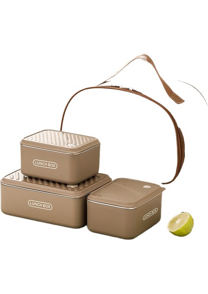 304 Paslanmaz Çelik Öğle Yemeği Kutusu Seti Mikrodalga Isıtma Açık Kamp Mühürlü Öğle Yemeği Kutusu (Yurt Dışından)