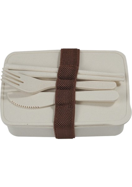 Bambu Elyaflı Öğle Yemeği Kutusu Mikrodalgada Plastik Gıda Saklama Kutusu Japon Isıtmalı Büyük Kapasiteli Öğle Yemeği Kutusu (Yurt Dışından)