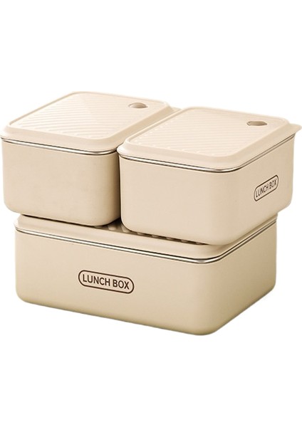 304 Paslanmaz Çelik Öğle Yemeği Kutusu Seti Mikrodalga Isıtma Açık Kamp Mühürlü Öğle Yemeği Kutusu (Yurt Dışından)