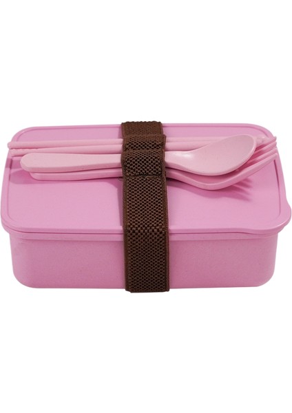 Bambu Elyaflı Öğle Yemeği Kutusu Mikrodalgada Plastik Gıda Saklama Kutusu Japon Isıtmalı Büyük Kapasiteli Öğle Yemeği Kutusu (Yurt Dışından)