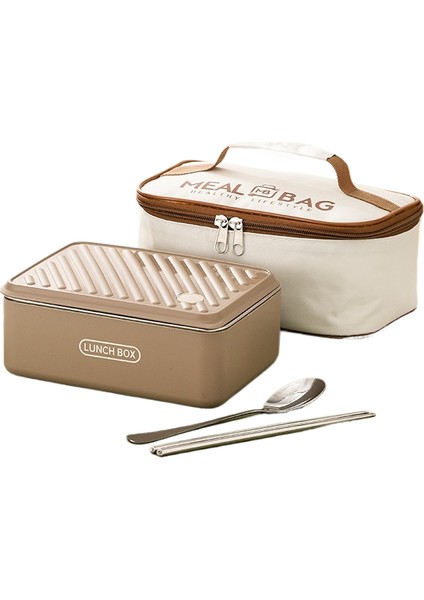 304 Paslanmaz Çelik Öğle Yemeği Kutusu Seti Mikrodalga Isıtma Açık Kamp Mühürlü Öğle Yemeği Kutusu (Yurt Dışından)