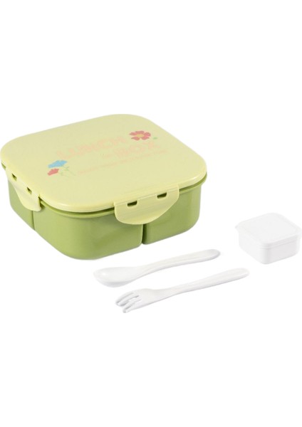 Gıda Sınıfı Pp Plastik Malzeme Öğle Yemeği Kutusu Mikrodalgada Kullanılabilir Banliyö Öğrencileri Bölmesi Öğle Yemeği Kutusu (Yurt Dışından)