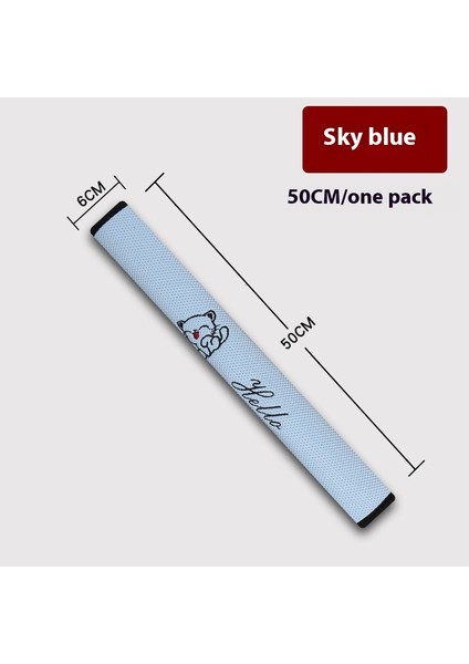 Araba Emniyet Kemeri Omuz Pedi Kapağı Yaratıcı Karikatür Nakış Araba Anti Boğulma Sigorta Kemeri Araba Malzemeleri Dekoratif Koruyucu Kapak (Yurt Dışından)