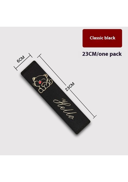 Araba Emniyet Kemeri Omuz Pedi Kapağı Yaratıcı Karikatür Nakış Araba Anti Boğulma Sigorta Kemeri Araba Malzemeleri Dekoratif Koruyucu Kapak (Yurt Dışından)