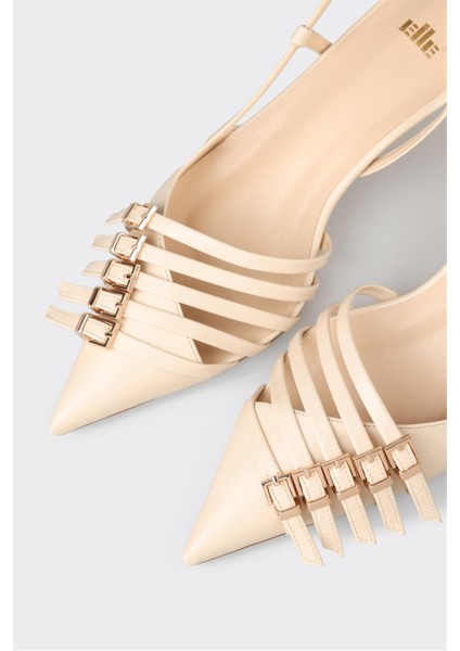 Ekru Kadın Topuklu Ayakkabı fırsatları