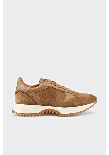 Naturel Deri Kadın Spor Ayakkabı