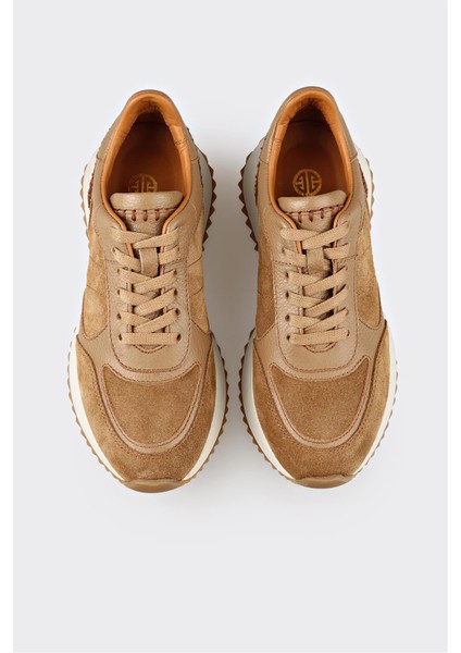 Naturel Deri Kadın Spor Ayakkabı fırsatları