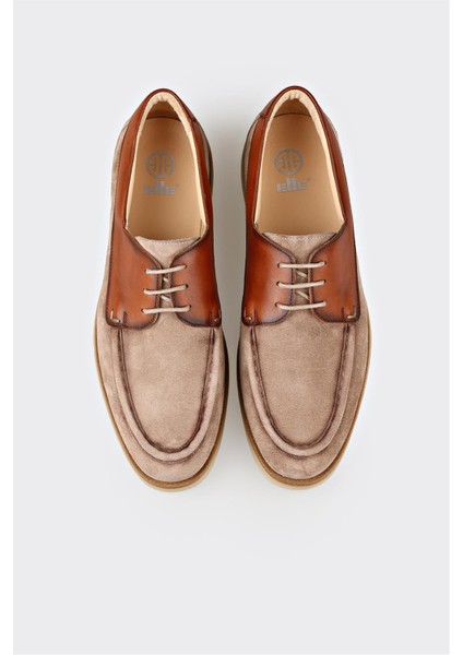 Bej Deri Erkek Günlük Ayakkabı fırsatları