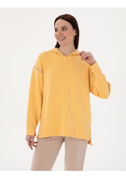 Kadın Sarı Oversize Sweatshirt 50301341-VR044