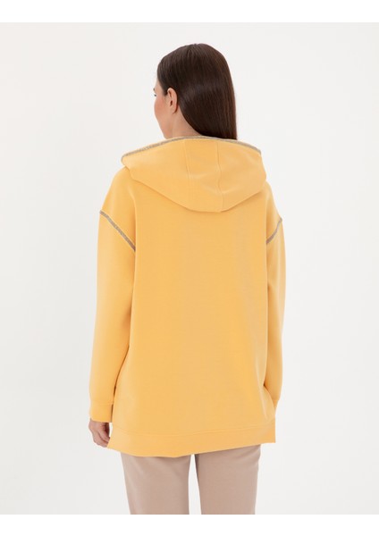 Kadın Sarı Oversize Sweatshirt 50301341-VR044