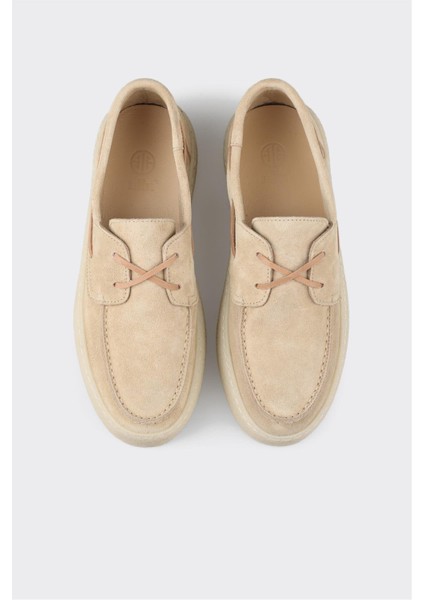 Ekru Deri Kadın Günlük Ayakkabı fırsatları