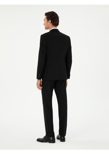 Erkek Siyah Slim Fit Klasik Takım Elbise 50310167-VR046