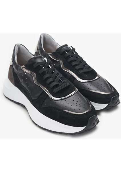 Owen Siyah Hakiki Deri Kadın Sneakers modelleri