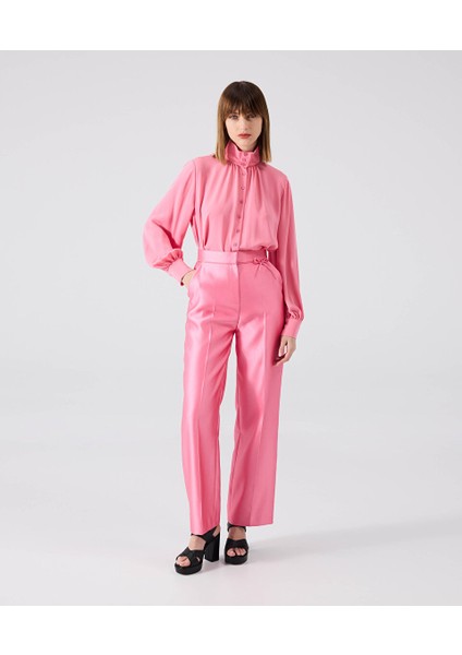 Fiyonklu Saten Düşes Pantolon MW6240003020108
