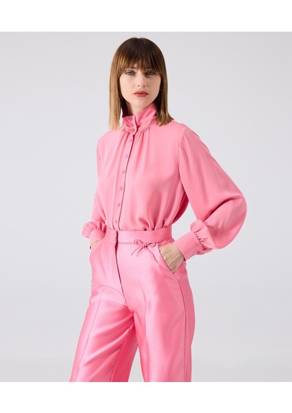 Fiyonklu Saten Düşes Pantolon MW6240003020108