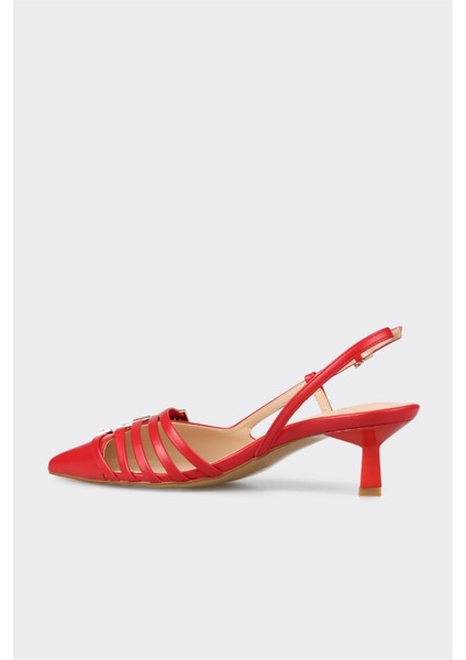 Kırmızı Kadın Topuklu Ayakkabı modelleri