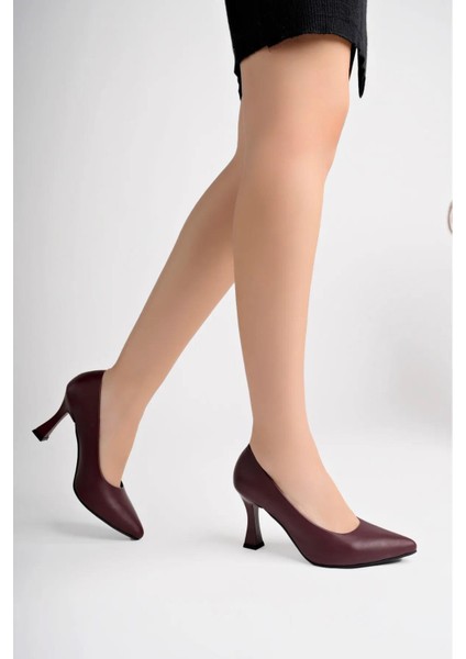 Hakiki Deri Kadın Topuklu Deri Ayakkabı TRC71-0861