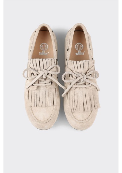 Bej Deri Kadın Günlük Ayakkabı fırsatları