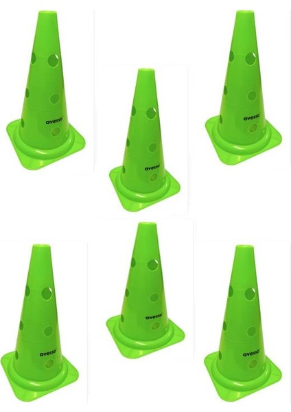 Hn-38-3 Delikli Antrenman Hunisi 38 Cm Yeşil 6lı