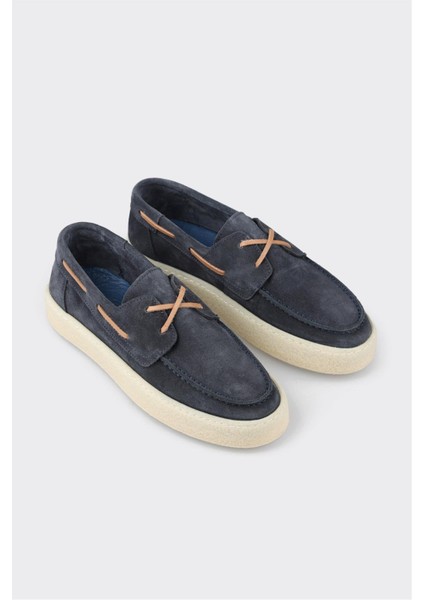 Lacivert Deri Kadın Günlük Ayakkabı fiyatları