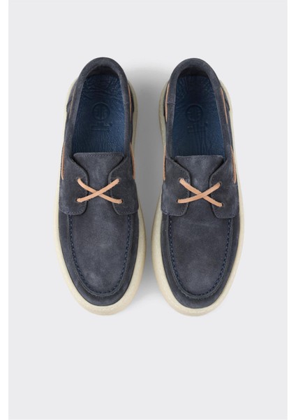 Lacivert Deri Kadın Günlük Ayakkabı fırsatları