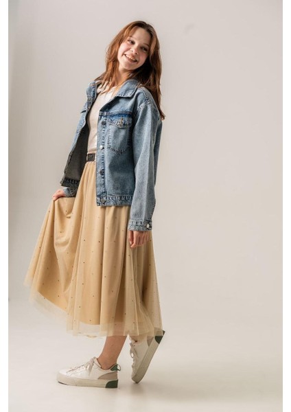 Kız Çocuk Klasik Denim Ceket modelleri