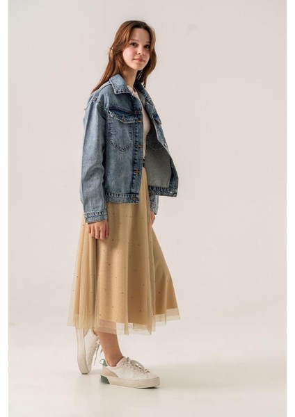 Kız Çocuk Klasik Denim Ceket indirimleri