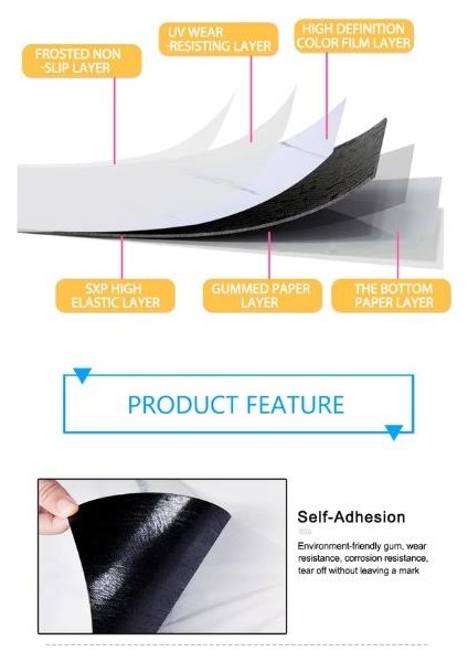 6 Adet 30CMX60CM Yapışkanlı Floor Pvc Panel 803 Yer Zemin Kaplama Paneli Arkası Kauçuklu