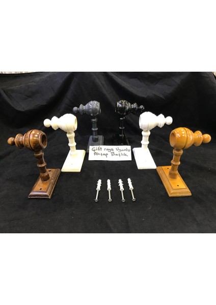 Çift Raya Uyumlu Ahşap Rustik Ayak Başlık Çap 3 cm