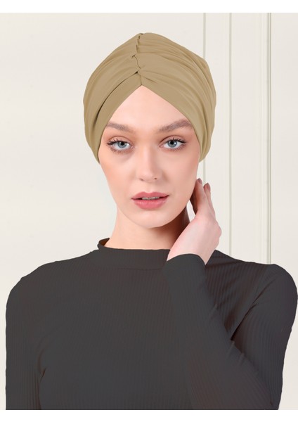 Düz Büzgülü Pratik Tesettür Bone