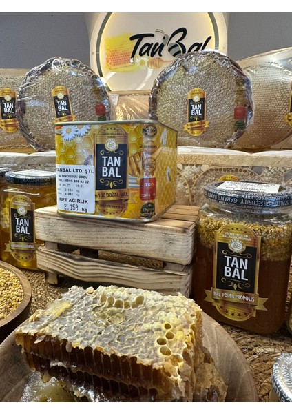 Organik 2 kg Yayla Çiçek Ham Süzme Bal
