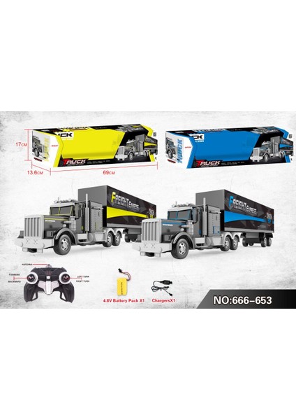 Uzaktan Kumandalı Full Fonksiyon Şarjlı Tır (2.4ghz) 4ch modelleri