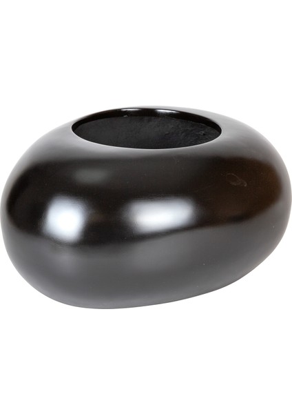 Fiber Saksı Armut Büyük Siyah 60X50X30 Cm.