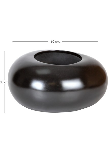 Fiber Saksı Armut Büyük Siyah 60X50X30 Cm. indirimleri