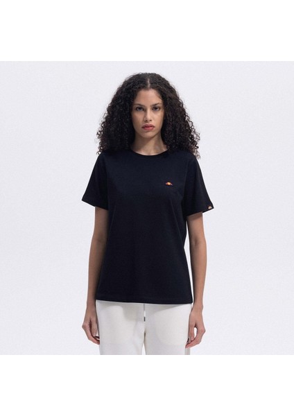 EF174-BK Bisiklet Yaka Kadın T-Shirt - Siyah