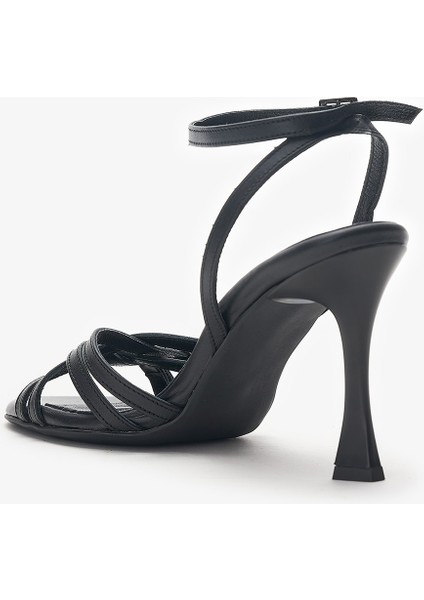 Lothus Siyah Hakiki Deri Kadın Topuklu Ayakkabı modelleri