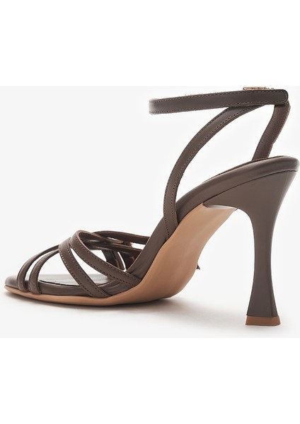 Lothus Kahverengi Hakiki Deri Kadın Topuklu Ayakkabı modelleri