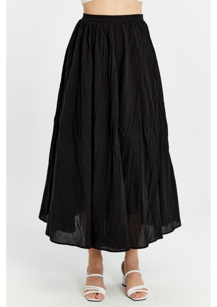 Siyah Krinkıl Vual Etek fırsatları