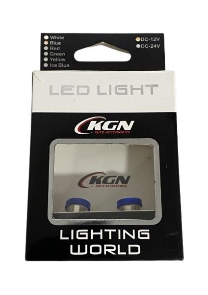 12V 53 Ampul 5 Ledli Mavi (2 Ad)