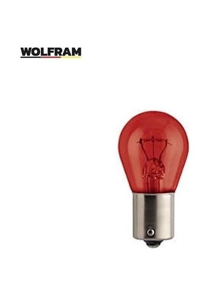 12V 93 AMPUL 21W DÜZ TIRNAK KIRMIZI GERMANY