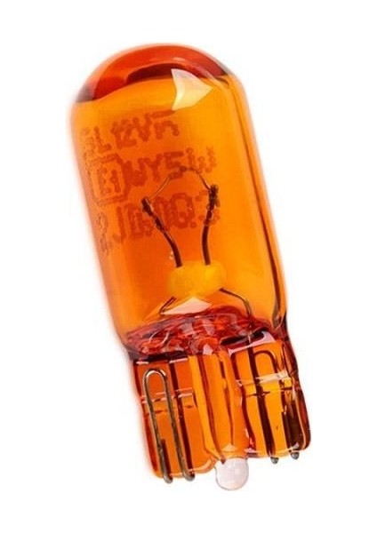 12V Dipsiz Ampul T10 5W Turuncu