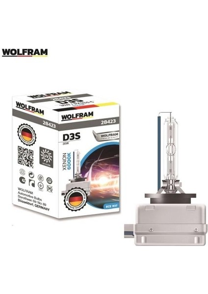 12V-85V Xenon Ampul D3S 35W 6000K Germany