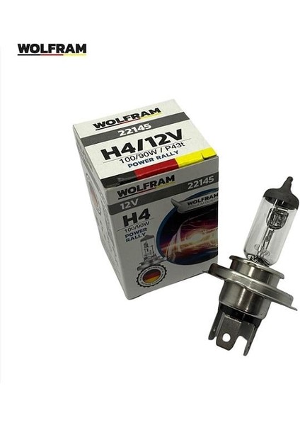 12V H4 Ampul 100/90W 43T Germany fiyatları