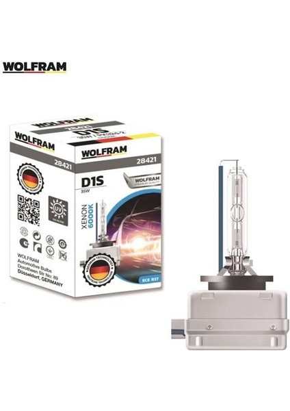 12V-85V Xenon Ampul D1S 35W 6000K Germany