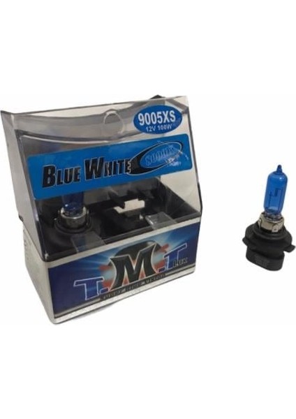 12V HB3A Ampul 100W 8000K Beyaz (Korea) ( 2 Ad) (Düz Soket)